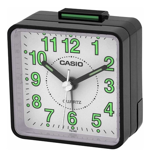 Reloj Despertador Casio Tq 140 Negro Voltaje 1.5 Color Negro