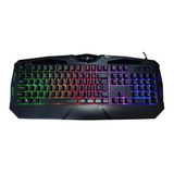 Teclado Semi-mecânico Gamer Jogos Preto Tekone Pc200 Led Rgb