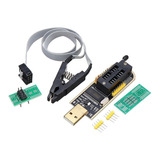 Programador Ch341a + Pinza + Cable Memorias Bios 24 25