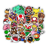 Stickers Calcos Vinilo Premium Uv Termo - Nintendo Mario