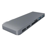 Adaptador Hub Usb C 6 Em 1 Para Macbook Pro Air