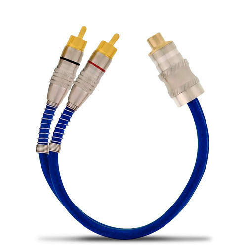 Cabo Rca Y 2m1f Blindado 5mm Anti Ruido P/ Modulo Crossover