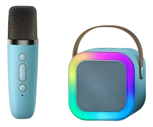 Parlante Altavoz + Micrófono Portátil Karaoke Bluetooth Rgb