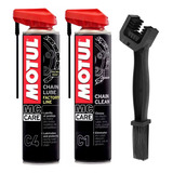 Kit Motul Desengrasante C1  Y Lubricante De Cadena C4 400ml