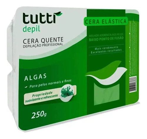 Cera Depilatória Elástica Tutti 250g - Escolha Fragrância