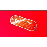  Valiant 4 Placa Identificatoria Fabrica En Vano Motor 