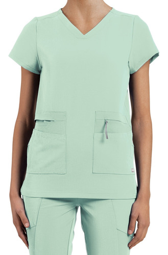 Polera Mujer Scorpi Advance -menta- Uniformes Clínicos