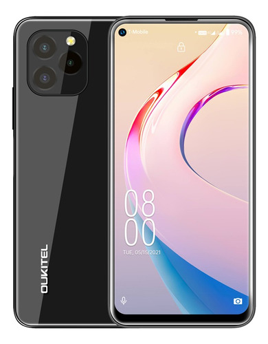 Smartphone Oukitel C21 Pro 4+64 Gb, Negro, Cámara De 21 Mp,