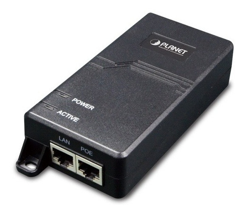 Inyector Poe 10/100/1000 Planet Poe-163 2x Rj-45 Ieee 802.3a