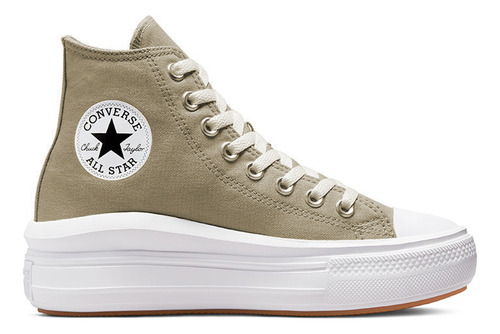 Tenis Converse Botas Chuck Taylor Move Mujer-beige Oscuro