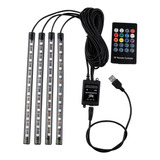 Luz De Tira Llevada Coche Remoto 12v Sonido Luz, Función Tir