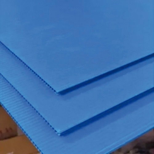  Coroplast Azul 4 Mm Plastico Corrugado De 60x120 Cm 4 Pzs 