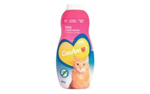 Talco Desodorante Para Gatos Canamor 100g