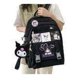 Mochila Escolar Kawaii Sanrio Kuromi 1 Estilo Coreano Kawaii