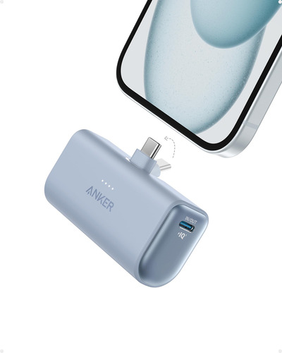 Anker Cargador Portatil Para iPhone 15, Nano Power Bank Con