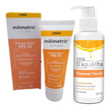 Kit Facial Cleanser Gel Limpeza + Protetor Solar Fps 70