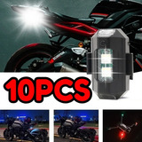 Mini Luzes Estroboscópicas De Led Para Motocicletas, 10 Peça