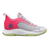 Tenis Under Armour Curry 3z6 Color Rosa/gris - Adulto 6 Mx