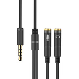 Cable Adaptador Divisor De Audio Para Auriculares Con Micróf