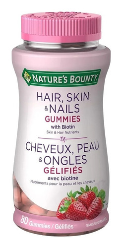 Hair Skin Nails Gummies Natures Bounty 80pc Gomitas Usa