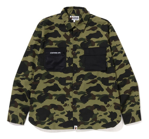 Camisa Bape 1st Camo Outdoor Detail Pocket Relaxed Fit Shirt