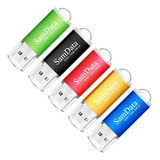 Samdata - Juego De 3 Unidades De Memoria Usb 2.0 (16 Gb, 3 C