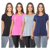 Kit 4 Blusas Femininas De Academia Vest Legging Do P Ao Eg 