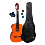 Kit Violão Giannini Nylon N-14 N + Capa + Afinador +palhetas