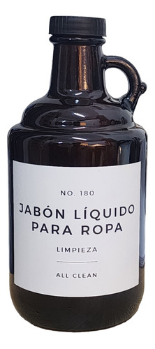 Botellón Growler Vidrio Tapa Pvc 1l Tienda Mamá Al Mando