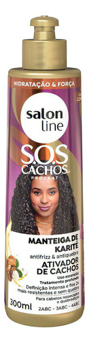 Ativador De Cacho Antifrizz Manteiga Karité Salon Line 300ml