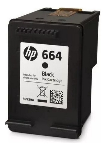 Cartucho De Tinta Hp 664 Para Impresora Original 120p Negro