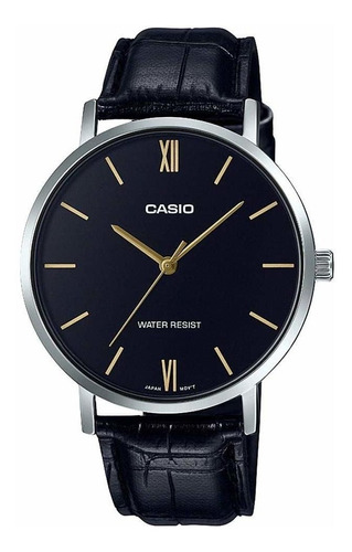 Reloj Casio Hombre Mtp-vt01l-1b Ag Oficial Caba Gtia 2 Años
