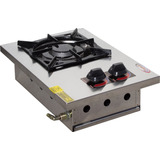 Fogão Cooktop Alvenaria 1 Boca Inox 20x20 1qd Itajobi