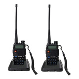 Kit 2 Radio Comunicador Dual Band Baofeng Uv-5r Vhf Uhf