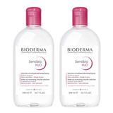 2x Agua Micelar Sensibio H2o Bioderma Desmaquillante 500 Ml