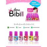 Esmalte Infantil Lavável Kit Com 6 Dona Bibi Kids