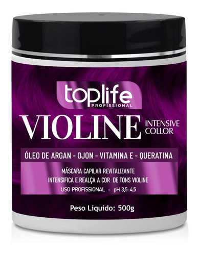 Hidratação Capilar Tonalizante Toplife Profissional 500gr