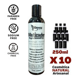  Shampoo Matizador Negro Natural Plata 250ml Mayoreo (10pz)