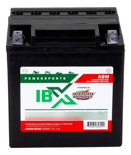 Interstate Batteries Ytx30l-bs 12v 30ah Powersports Batería 