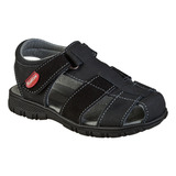 Huarache Pescador De Niño Estilo 6010 Color Negro 