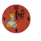 Reloj De Pared Simpson 29 Cm Base Mdf 5.5. Súper Resistente 