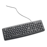 Teclado Y Mouse Usb Con Cable  Slim - Negro (español