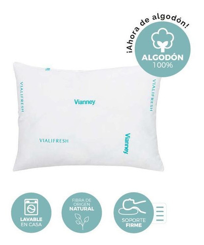 Almohada Pocket Vialifresh Vianney Color Blanco