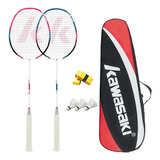 Set De Raquetas Grafito Profesionales Badminton + Bolsa +