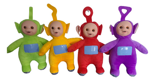 Bonecos Florescente Teletubbies Combo Com 04 Personagem 