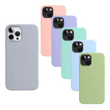 Capa Capinha Silicone Case Aveludada Para iPhone 13 Pro Max