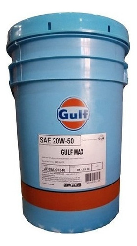 Aceite Para Motor Gulf Mineral 20w-50 Para Autos, Pickups & Suv De 1 Unidad