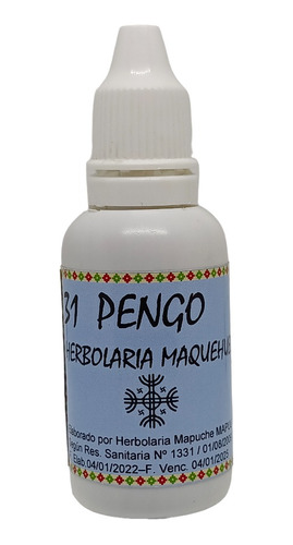 Pengo (n°31) Gotas Mapuches Herbolaria Maquehuelawen