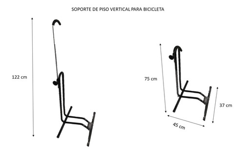 Soporte Vertical Para Bicicleta Piso - Exhibidor Bicicletero