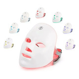 Máscara Led Tratamento Facial Fototerapia Estética 7 Cores